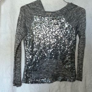 Buckle Daytrip Girls Sequined lightweight hoodie